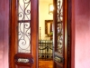 Aniqu Door, Iron Console Recyceld Wine Barrel Parquetry