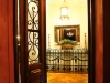 Anique Door, Iron Console and Recyceld Wine Barrel Parquetry
