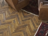 Antique French Oak Parquetry in Herringbone Pattern