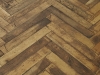 Antique French Oak Parquetry in Herringbone Pattern