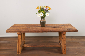 2. Rustic Recycled French Oak Table